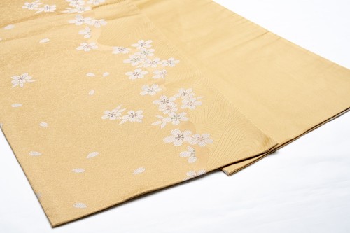 DEAR VANILLA AUTHENTIC JAPANESE SILK FUKURO OBI SASH BELT WOMEN'S KIMONO VINTAGE - Picture 4 of 7