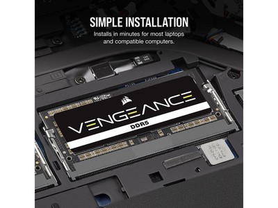 CORSAIR VENGEANCE 32GB (2 x 16GB) PC5-38400 (DDR5-4800) SO-DIMM