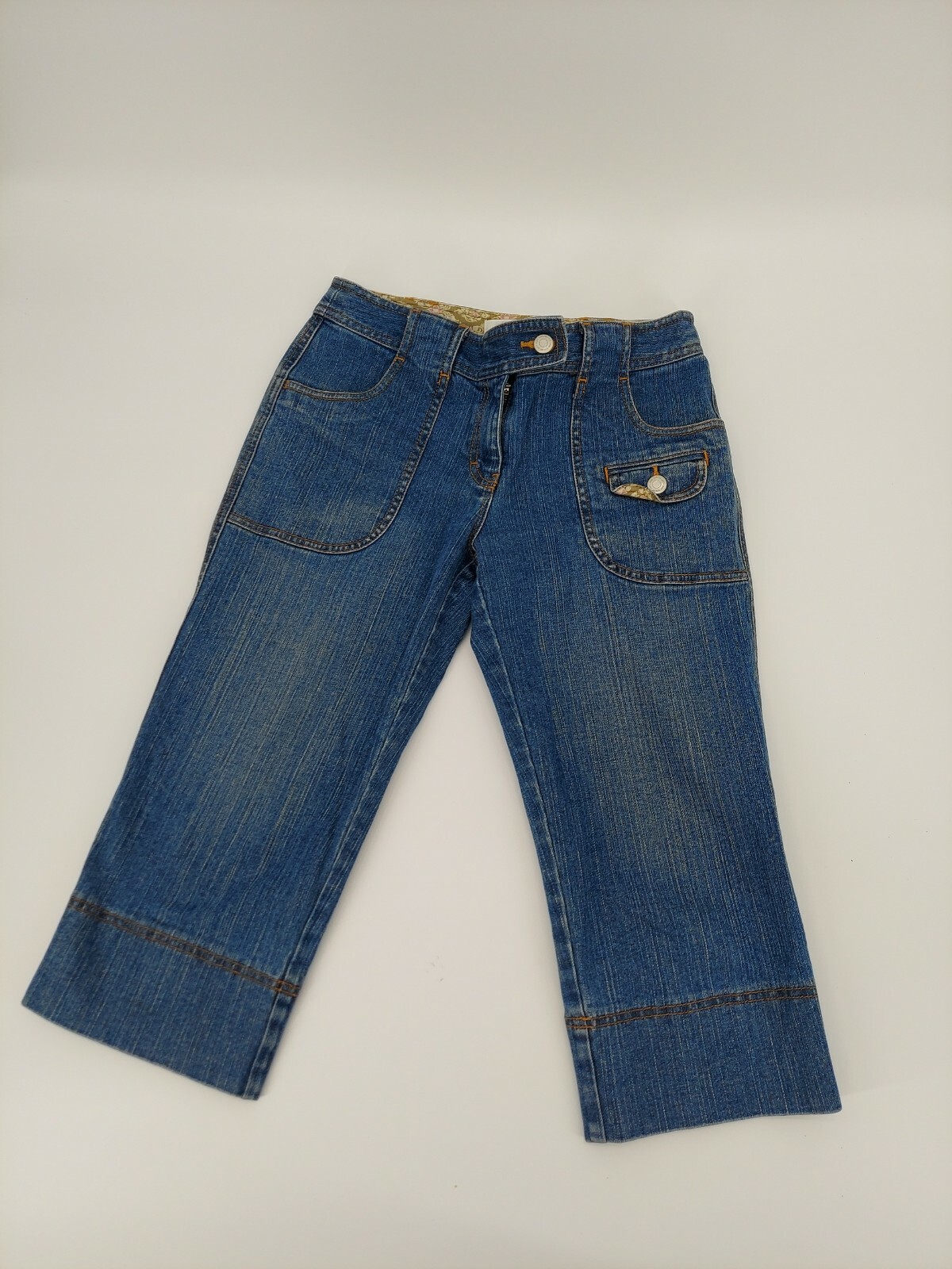 Ann Taylor Loft Women's Jeans Size Modern Capri Blue Denim Cotton