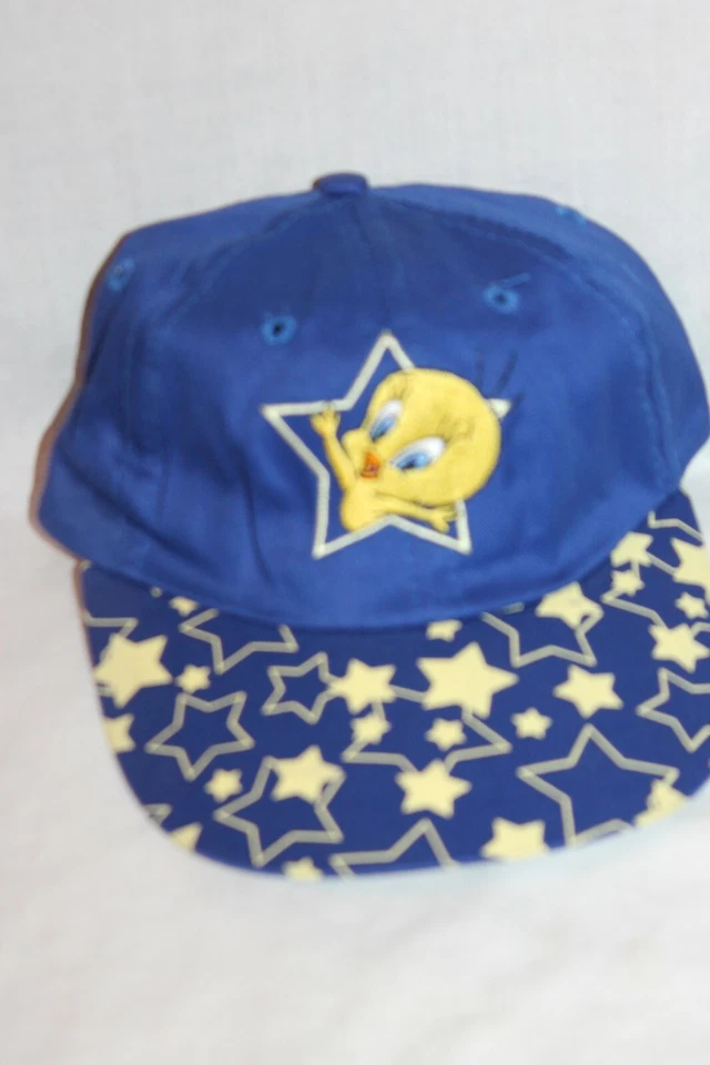 NUEVA CON ETIQUETA TWEETY LOONEY TUNES 1997 GORRA VINTAGE NIÑO TALLA ÚNICA Foto 2 de 3