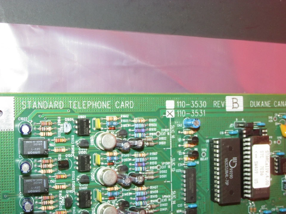DUKANE 110-3531 STANDARD TELEPHONE CARD 110-3531B - Image 3 of 4