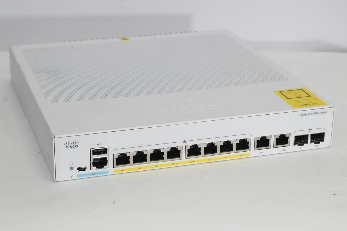 CISCO C1000-8P-2G-L CISCO CATALYST 1000-8P-2G-L MANAGED 8-PORT POE GBIT SWITCH CISCO C1000-8P-2G-L CISCO CATALYST 1000-8P-2G-L MANAGED 8-PORT POE GBIT SWITCH