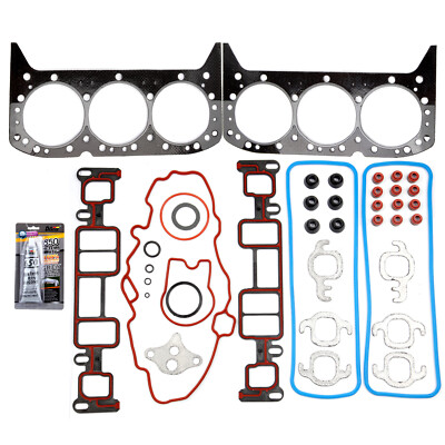 Oil Pan Gasket For 4.3L V6 Engine - Fits Chevy GMC Isuzu Oldsmobile 1996-2006 Vehicles