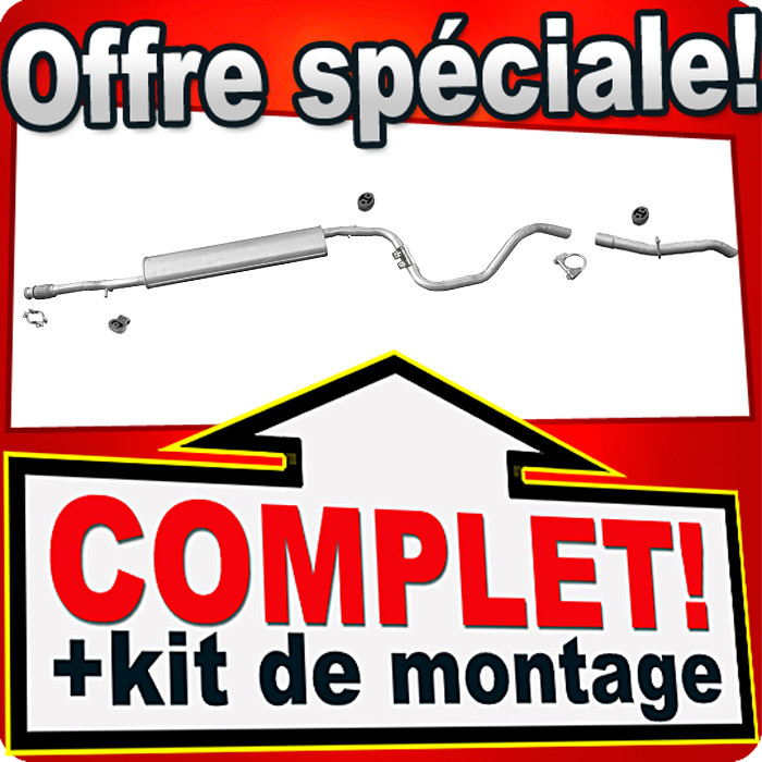 Silencieux echappement Peugeot Bipper 1.4 essence de rechange standard