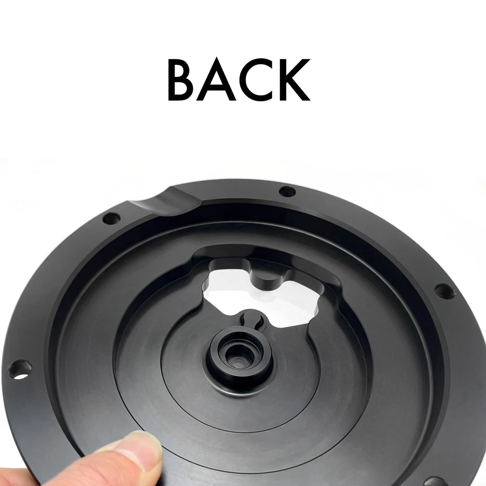 Cubierta Derby Claridad CNC 6 Agujeros Negra Para Harley Sportster XL883N SuperBaja 09-19 Foto 2 de 4