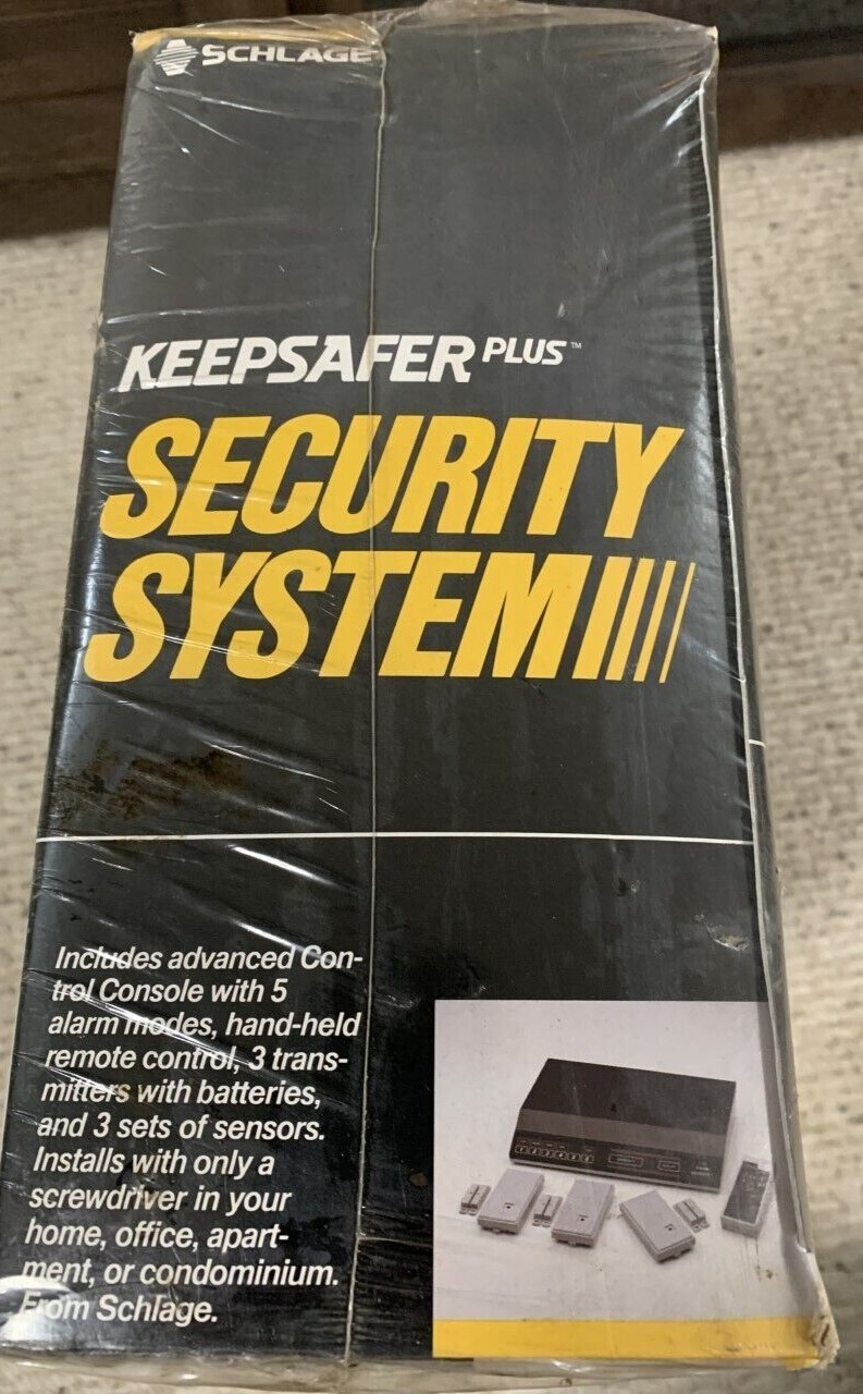 VTG Schlage Keepsafer Plus Complete Wireless Home Security System Remote Control