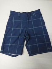 New with Tag LOST Enterprises Kids Boys Size 8 Blue Plaid Short
