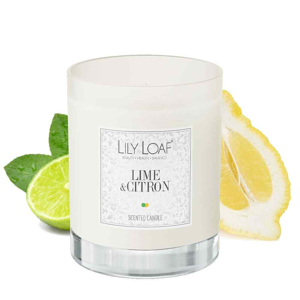 Lily & Loaf Lime & Citron Soy Wax Candle | Luxury Home Fragrance Gift
