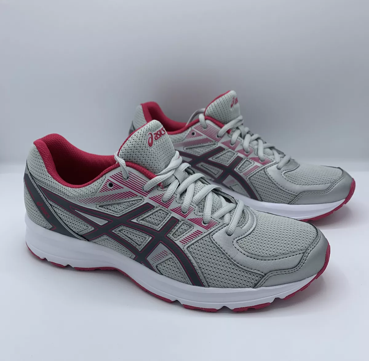 Asics Jolt Womens Sz 9.5 Sneakers Running Training Shoes Grey Pink T7K8N