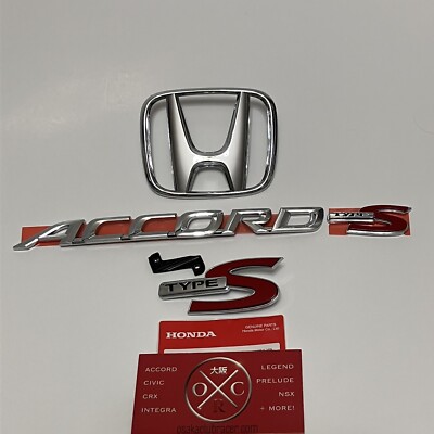 激レア　Small Atala head badge Genuine OEM JDM 04-08 Acura TSX Honda Accord Type S Rear Emblems