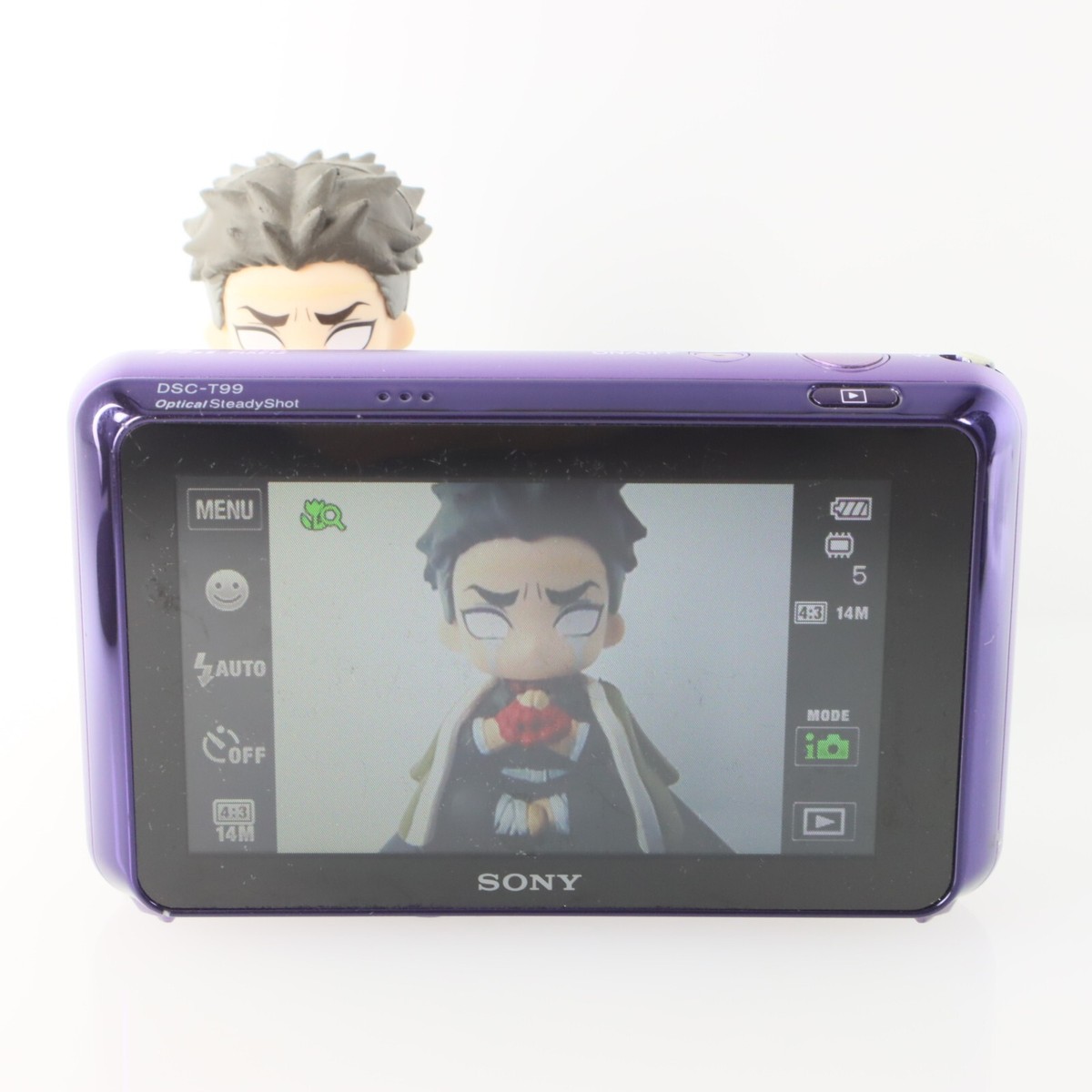 Exzellent] Sony Digitalkamera DSC-T99 Violett Cyber Shot 4x