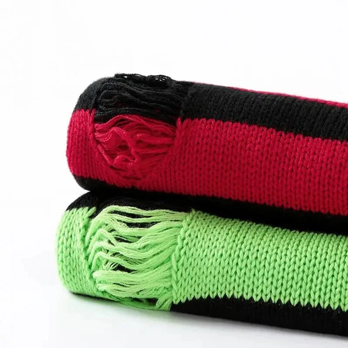 Maglioni a righe neri distrutti strappati maglione uomo pullover maglia foro maglioni - Foto 6 di 21