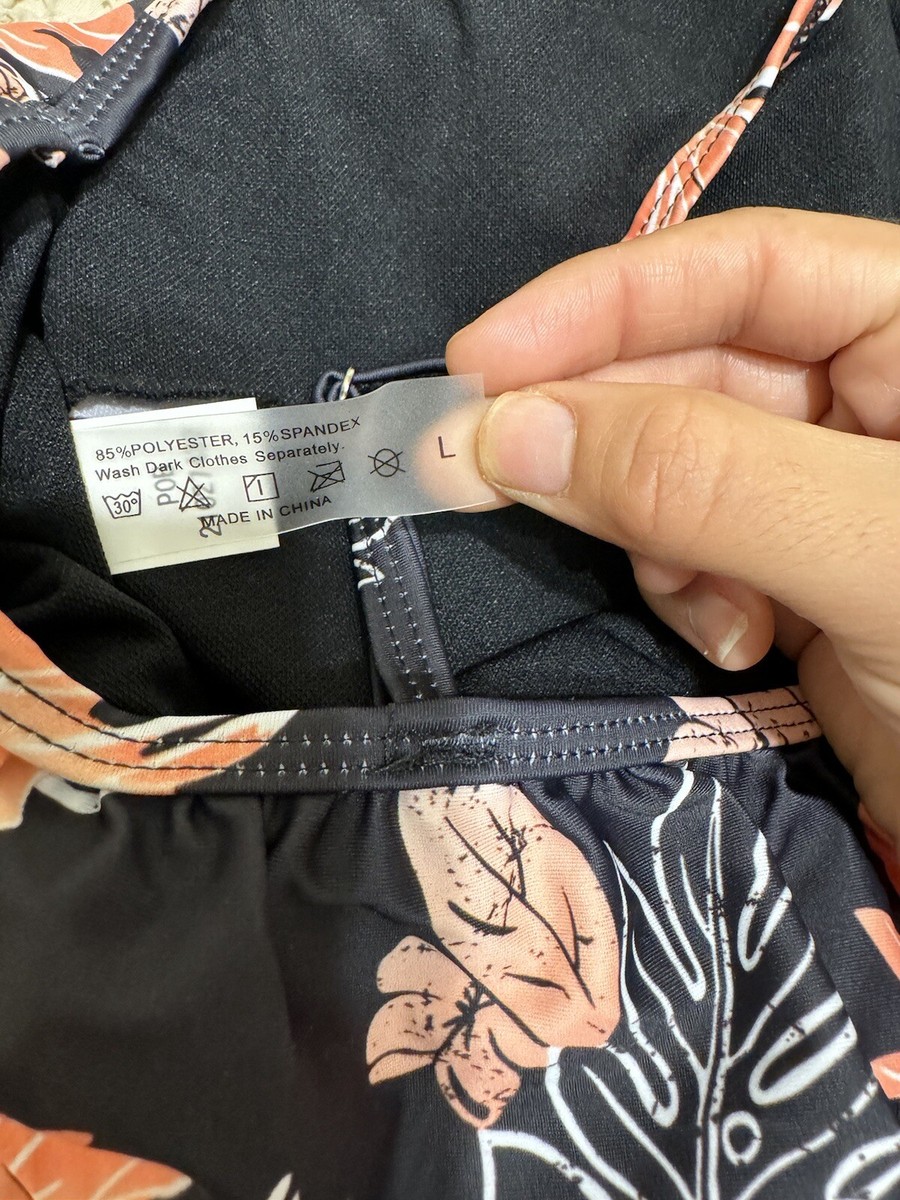 Holipick Maillot de bain tankini pour femme à col haut et effet ventre plat, deux pièces avec lien arrière., Noir/blanc, TT-Petit Holipick Maillot de bain tankini pour femme à col haut et effet ventre plat, deux pièces avec lien arrière., Noir/blanc, TT-Petit