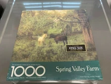 Spring Valley Farm SPRINGBOK 1000pc Puzzle 24x30 Horses + 500pc BEST FRIENDS 