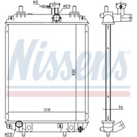 KüHler WasserküHler Passend FüR Daihatsu Sirion Subaru Justy IV 1.0 1.3 1.5