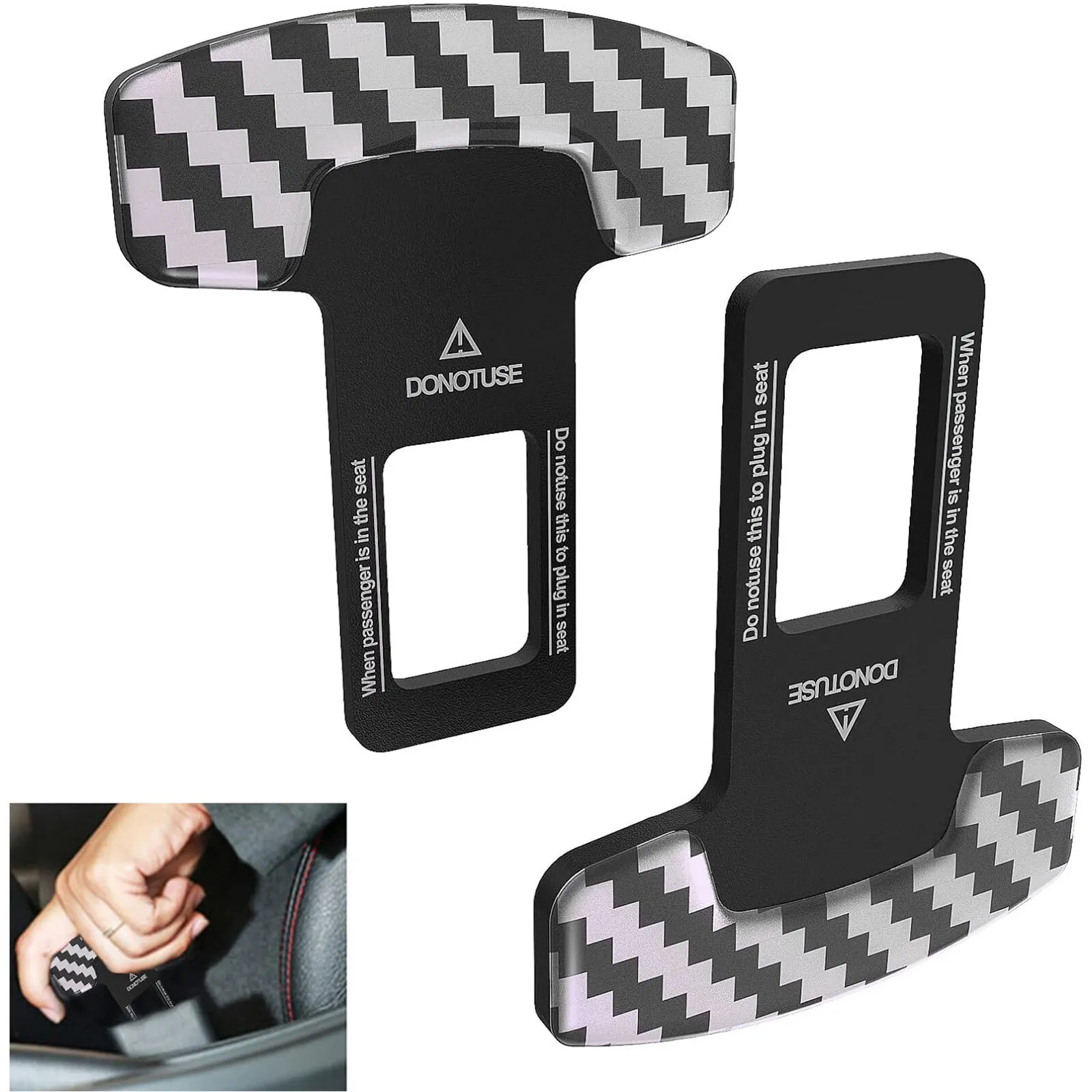 2x Car Clips Car -Universal Car Seat For Most Vehicles US