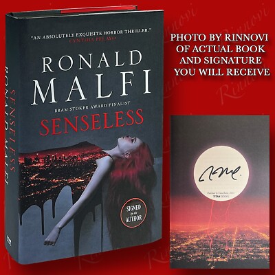 Senseless SIGNED Ronald Malfi (2025,HC,1st/1st BLK Sprayed Edges) BRAND NEW