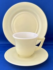 Vintage Hazel Atlas Pastel Color Childs Set - Cup, Saucer  Plate Pastel Yellow