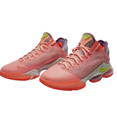 NEW NIKE LEBRON 19 HAWAII LOW AIR REACT CRIMSON BLISS DQ8344 600 MENS SIZE - 8.5