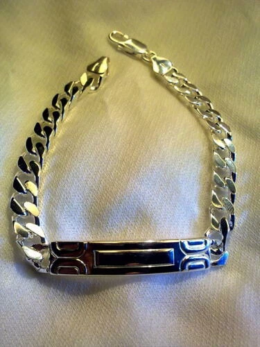 Bracciali di metalli preziosi senza pietre maglie in argento