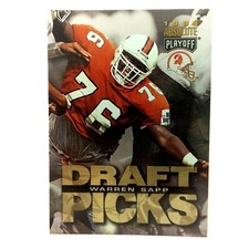 Warren Sapp 1995 Playoff Absolute Rookie Card #190 NFL HOF Buccaneers . rookie card picture