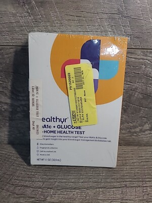 Healthyr - HbA1c + Glucose at Home test - Blood Sugar Test - Expires 07/31/25