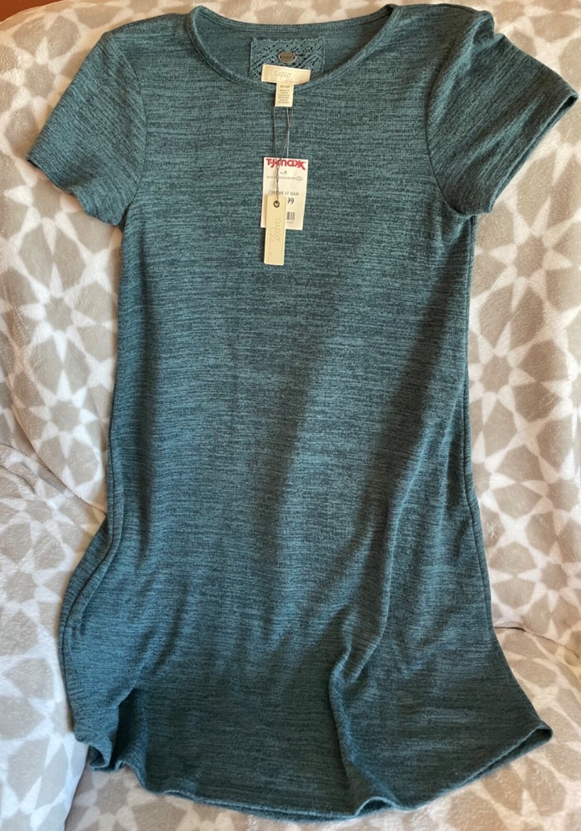 cupio green dress CUPIO Short Sleeve Green/black Dress Size Small New with tags