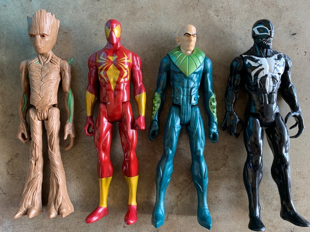 Lot of 4 Marvel Avengers Venom Super Hero 12 Inch Action Figures Spider-Man | eBay