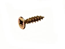 400 X Chip Board Screw Fixings Yzp Yellow Zinc Plated Steel 3.5 X 16 - NEW Onest