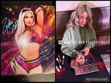 Zayda Steel Signed Matte 8x10 Proof WWE ID Promo NXT EVOLVE AEW