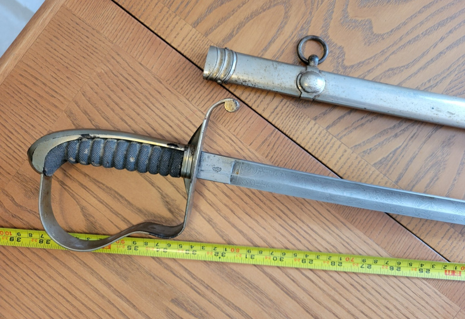 19th century German Officer's Etched Sword