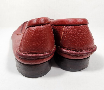 Guido Mocasines Size 9 Red Slip On Loafers Leather Argentina  display picture 2