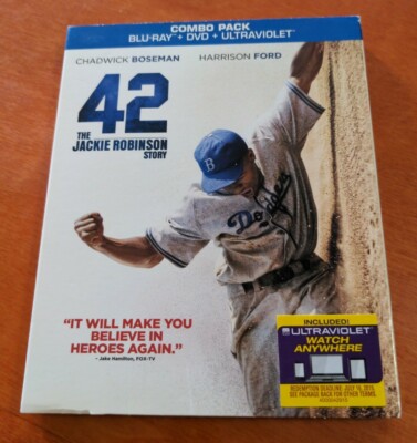 42 The Jackie Robinson Story Blu-ray Chadwick Boseman  Harrison Ford  Beharie
