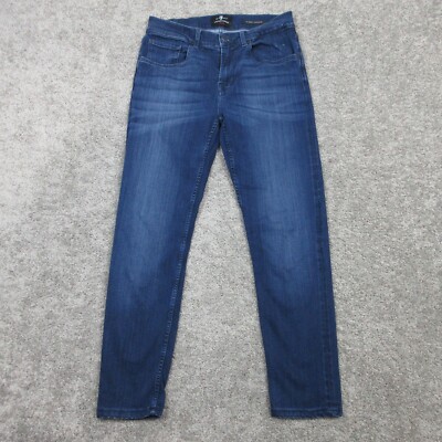 For All Mankind Jeans Mens 31x28 Blue Slimmy Tapered Denim
