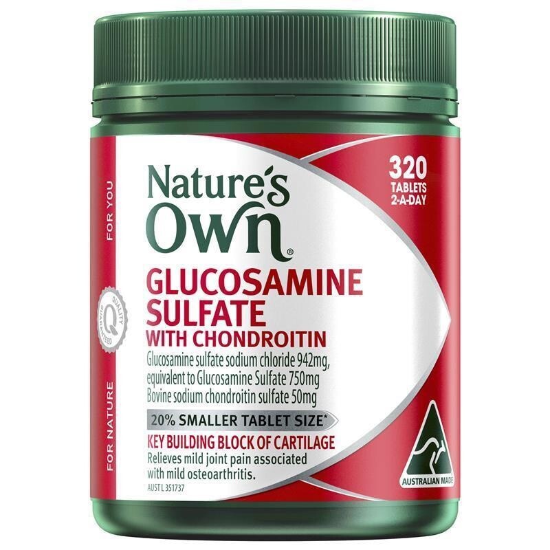 Nature'S Own Glucosamine Sulfate &Amp; Chondroitin For Joint Health 320 Tablets
