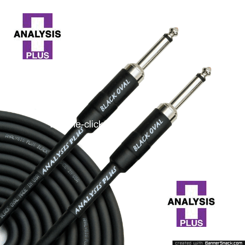 Analysis Plus 10ft schwarz Oval Guitar Cable w SILENT PLUG - Straight Straight Analysis Plus 10ft schwarz Oval Guitar Cable w SILENT PLUG - Straight Straight
