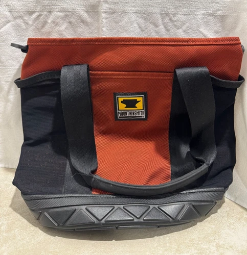 Mountainsmith Watersport Camping Rubber Bottom Top Zip Tote Hiking Gear Bag Rust