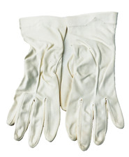 Woman's Light Cream Size Small Formal Gloves