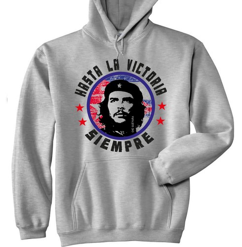 che guevara hasta la victoria siempre - new cotton grey hoodie