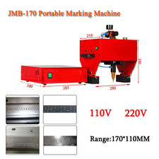 170 110mm Portable Pneumatic Dot Peen Marking Machine For VIN Code / Metal Parts