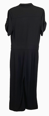 Lauren Ralph Lauren Black Label Jumpsuit Black Sz M Short Sleeve