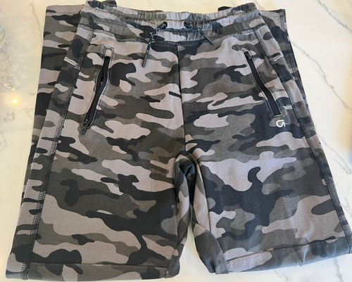 GapFit Boys Drawstring Gray Camo Pants Youth XL Zipper Pockets EUC - Picture 2 of 5