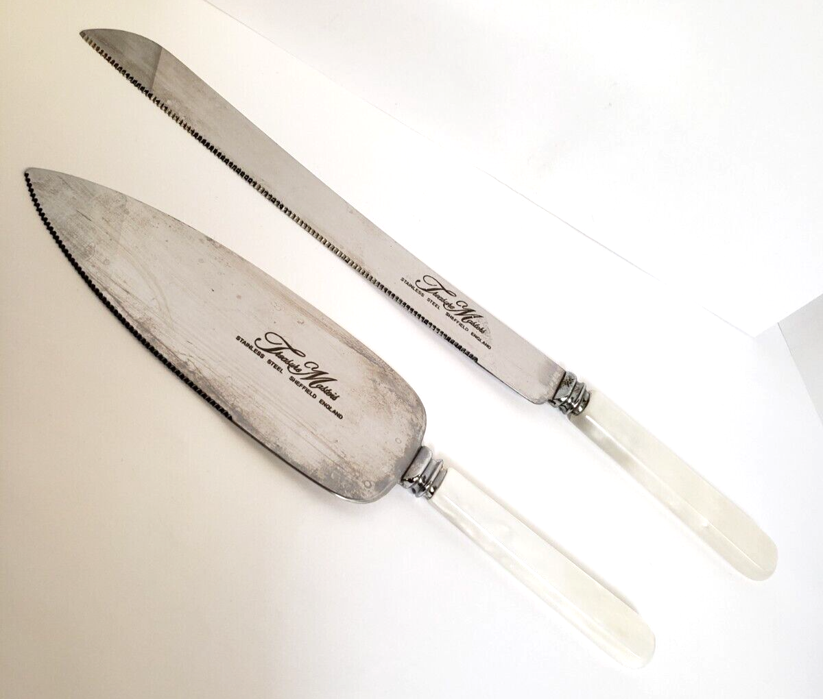 SHEFFIELD ENGLAND純銀製ハンドル　ケーキスライサー＆パイサーバー VINTAGE TREASURE MASTERS SHEFFIELD ENGLAND WEDDING CAKE SERVER SET