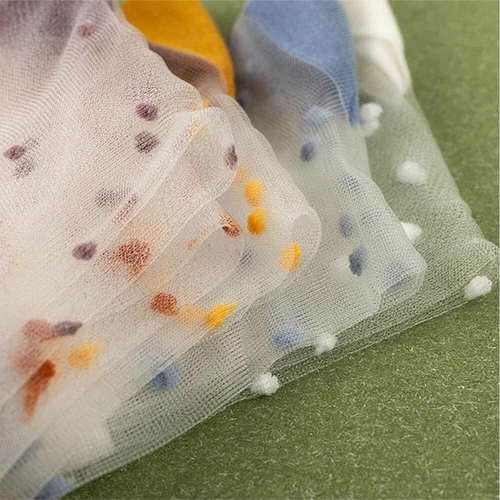Women Lace Mesh Socks Transparent Thin Crystal Silk Short Ankle Socks Summer - Picture 12 of 38
