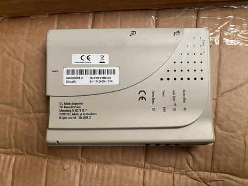 US Robotics 56K Faxmodem with No PSU US Robotics P/N: 64-245630-04R 2MBWYB8H4598 - Picture 3 of 8