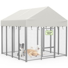 Outdoor Dog Kennel Roof Cover,Heavy Duty Dog Kennel Replacement Cover,Waterproof