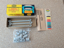 1966 Aurora Model Motoring 4 Lane Modular Bridge Beam Supports In Box No.1599 HO
