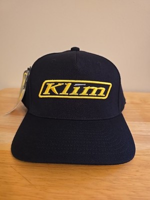 Klim Mens Corp Black Yellow Adjustable Snapback Hat Cap NEW w Tags