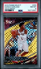 PSA 8 2019 Panini Select Darius Garland Gold Prizm Courtside RC /10 #204