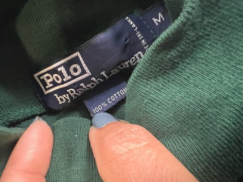 Polo Ralph Lauren Sweater turtleneck Collar Men's Size M Green Pullover - Picture 14 of 21